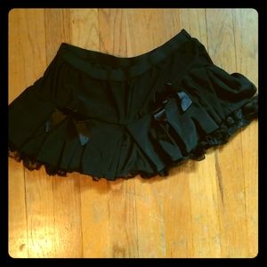 Black lingerie rave festival skirt
